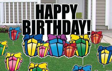 Cut to Shape Birthday Signs