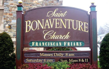 Church Signs - Post and Panel