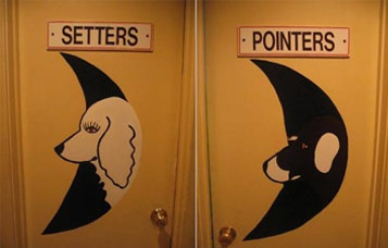 Restroom Signs - Dogs
