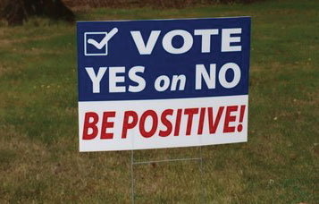 Corrugated Vote Signs