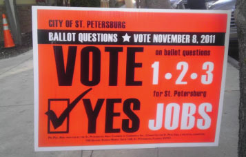 Vote Yes Sign